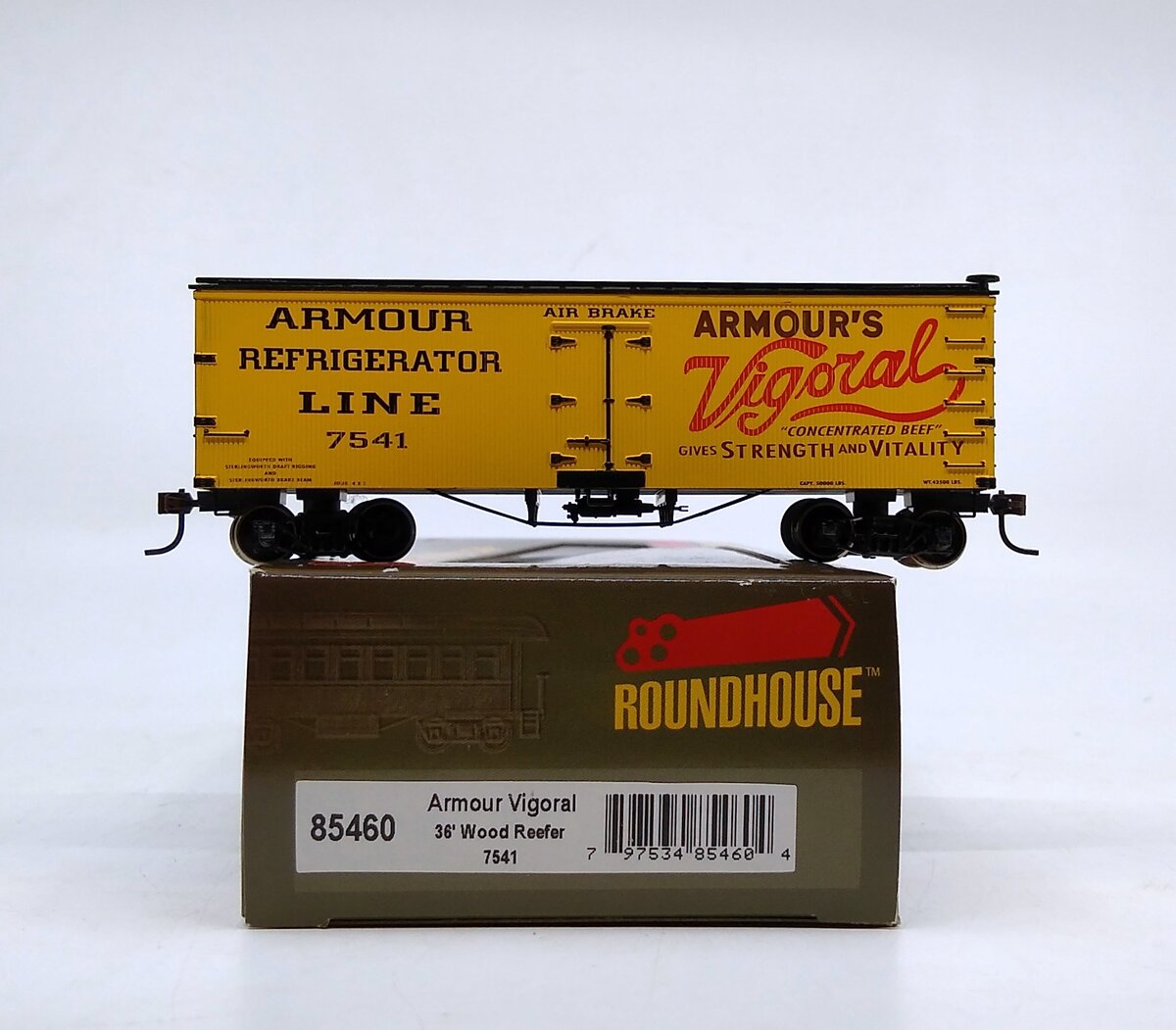 Roundhouse 85460 HO Armour Vigoral 36' Old Time Reefer #7541