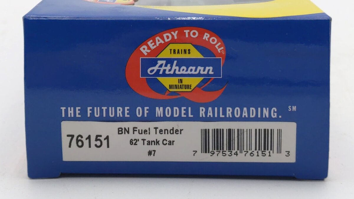 Athearn 76151 HO Burlington Northern Fuel Tender 62'' Tank Car #7