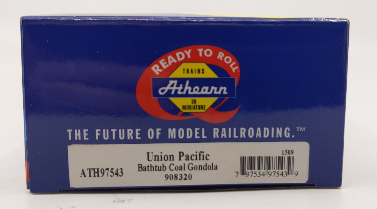 Athearn 97543 HO Union Pacific Bathtub Gondola w/Coal Load RTR #908320