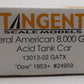 Tangent 13013-02 HO General American 8,000 Gallon Acid Tank Car #24959 LN/Box