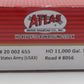 Atlas 20002655 HO United States Army 11,000 Gallon Tank Car w/o Platform #8056