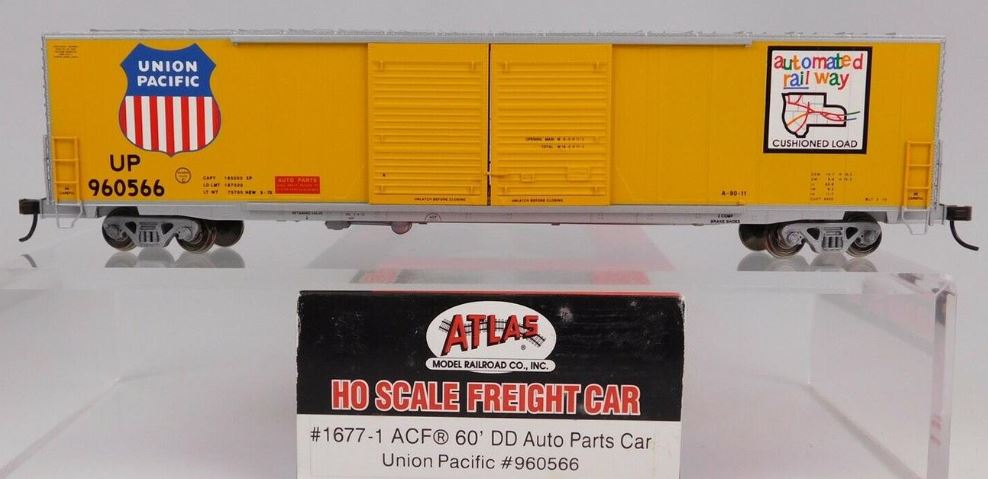 Atlas 1677-1 HO Union Pacific 60' DD Auto Parts Car #960566 LN/Box