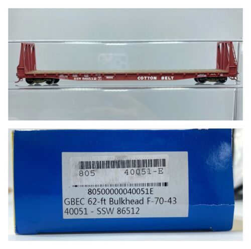 Wheels of Time 40051 HO SSW 62' Bulkhead Flat Car #86512