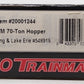 Atlas 20001244 HO Scale Wheeling & Lake Erie TM 70-Ton Hopper #548919