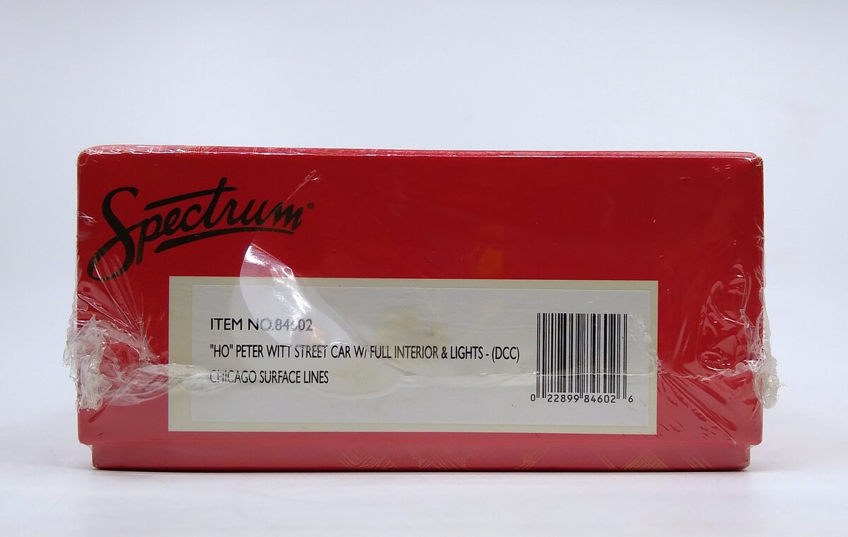 Bachmann 84602 HO Scale Chicago Surface Lines Peter Witt Street Car #6319 w/DCC