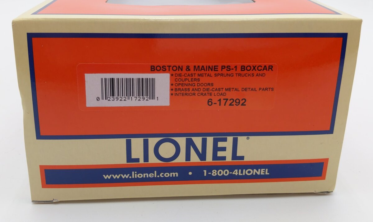 Lionel 6-17292 O Gauge Boston and Maine PS-1 Boxcar #76182