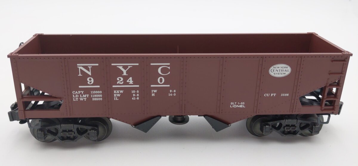 Lionel 6-9240 O Gauge New York Central 2-Bay Operating Hopper #9240 LN/Box