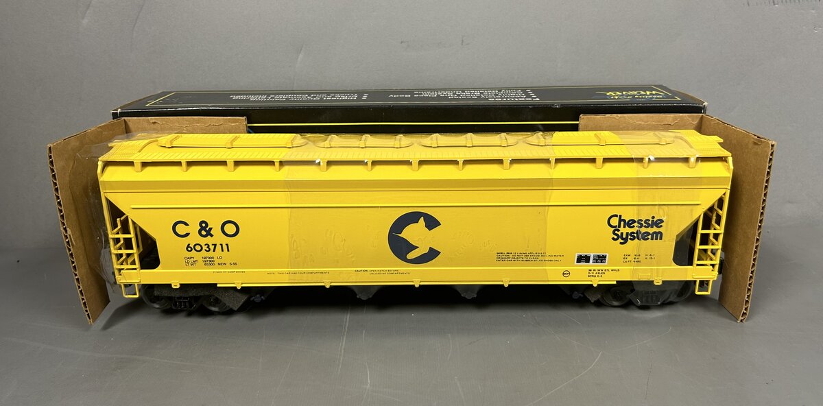 Weaver 2079 O Gauge Chessie System ACF Centerflow Covered Hopper #603761 LN/Box