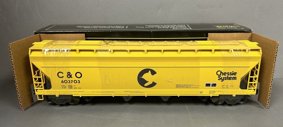 Weaver 2079 O Gauge Chessie System ACF Centerflow Covered Hopper #603761 LN/Box