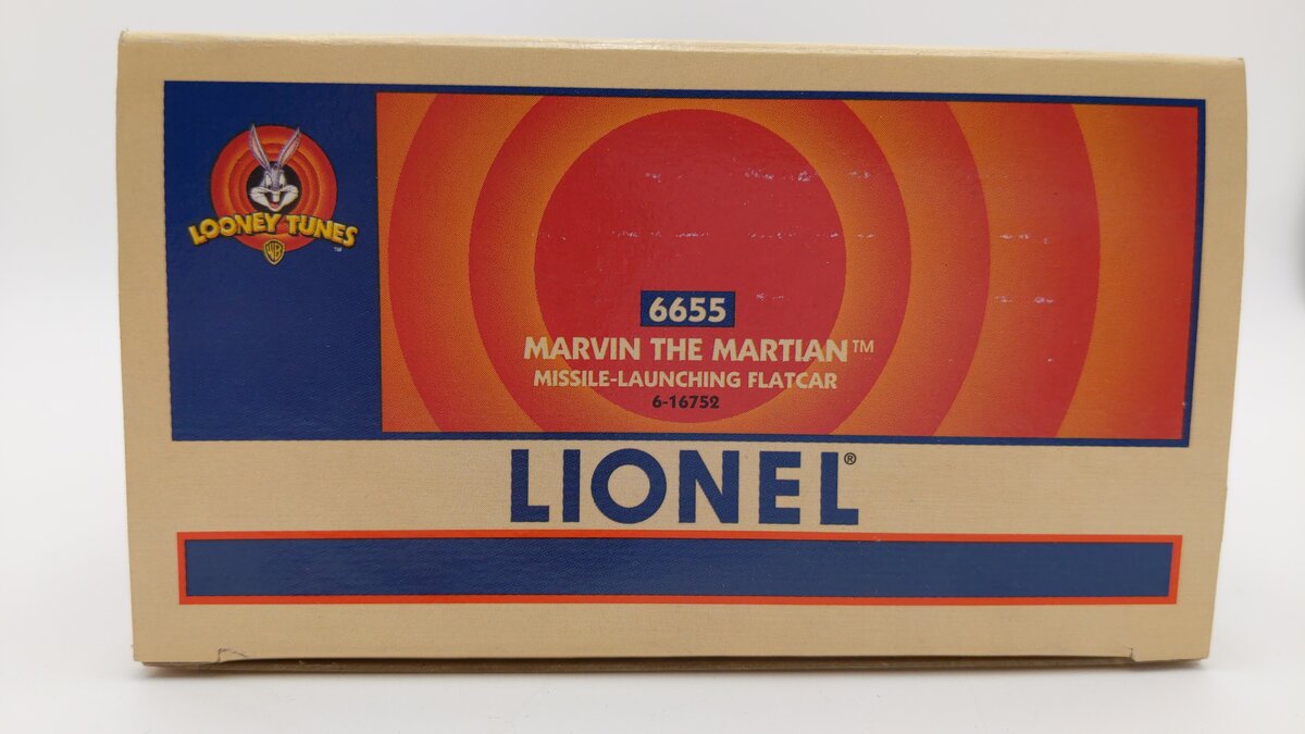 Lionel 6-16752 O Gauge Marvin the Martian Missile-Launching Flatcar w/Bugs Bunny LN/Box