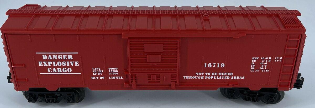 Lionel 6-16719 O Gauge Exploding Boxcar #16719 NIB