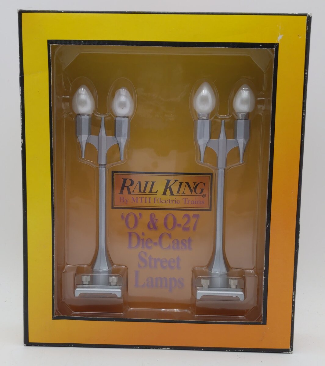 MTH 30-1082 O and O-27 Scale #580-2 Silver Teardrop Lamp (Set of 2)