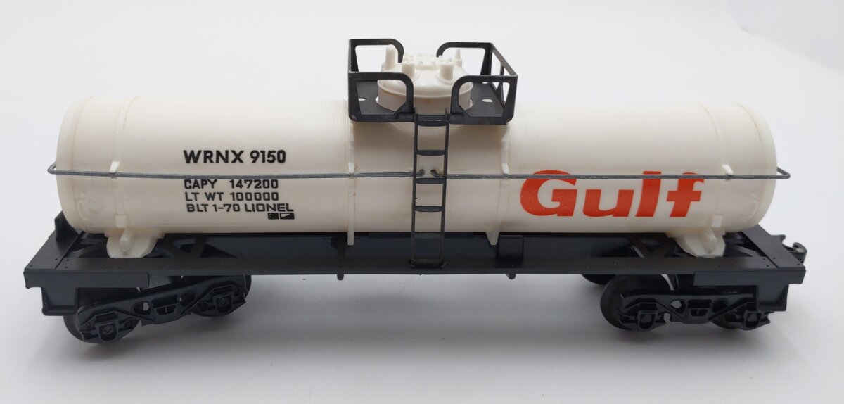 Lionel 6-9150 O Gauge Gulf Single Dome Tank Car #9150 NIB
