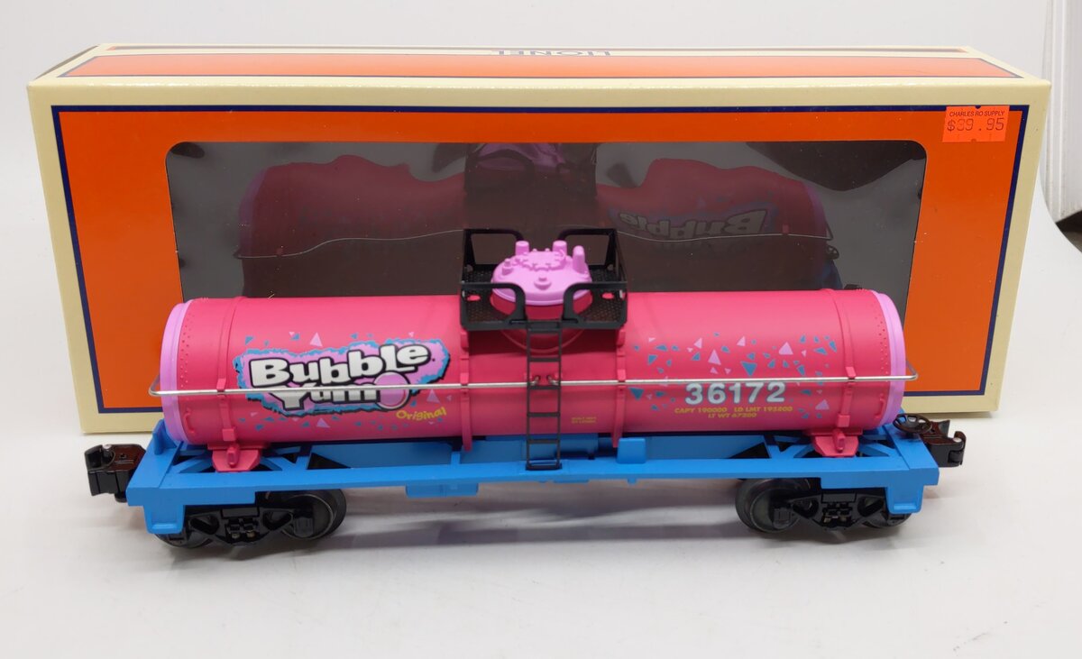 Lionel 6-36172 O Gauge Hershey's Bubble Yum Single Dome Tank Car LN/Box