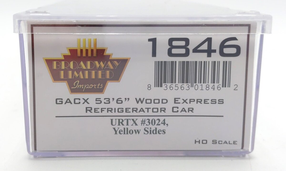 Broadway Limited 1846 HO Union Refrigerator Transit Express Reefer #3024