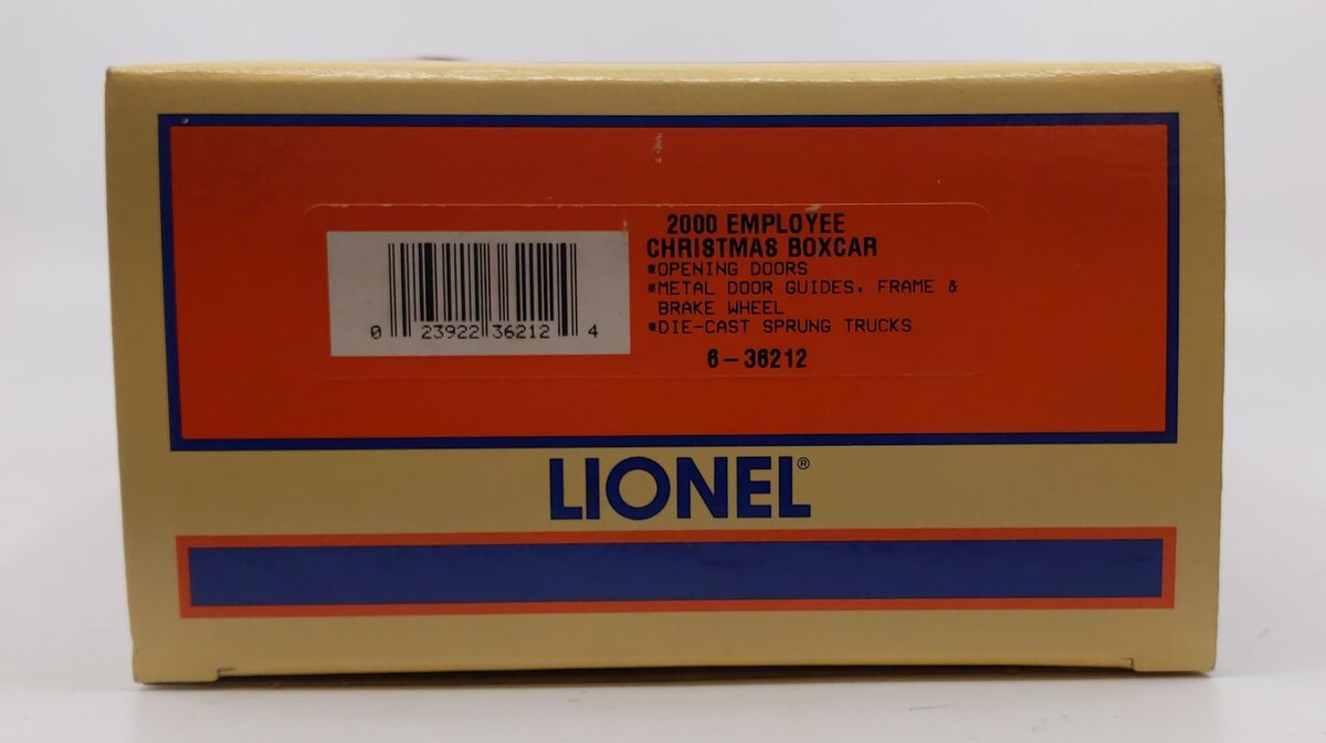 Lionel 6-36212 O Gauge 2000 Employee Christmas Boxcar #9700