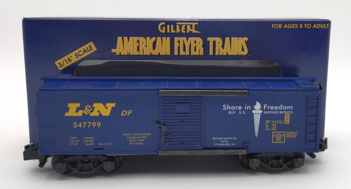American Flyer 6-48213 S Louisville & Nashville Boxcar #547799 LN/Box