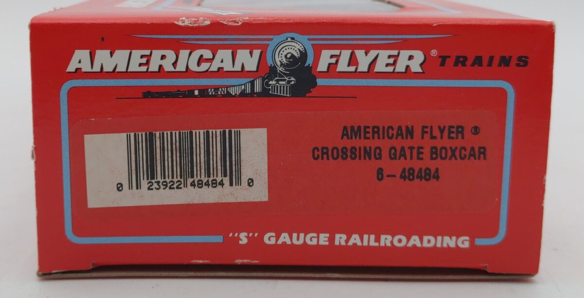 American Flyer 6-48484 S Gauge Crossing Gate Boxcar #48484 LN/Box