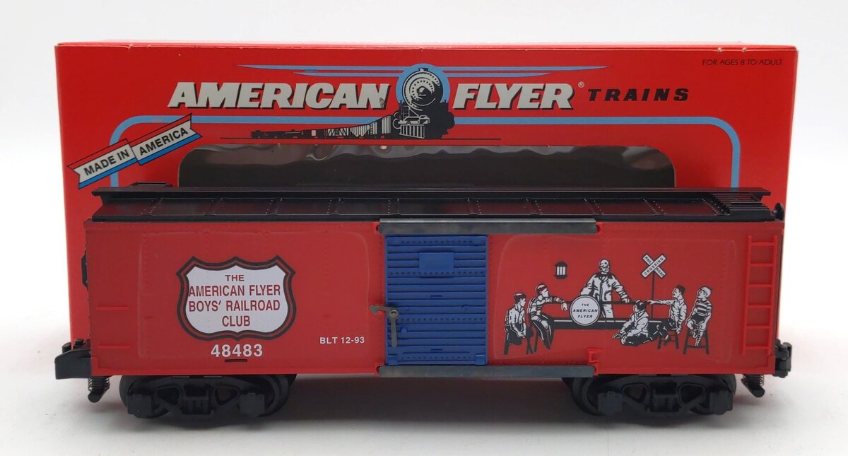 American Flyer 6-48483 S Scale Boy's Club Boxcar #48483 LN/Box