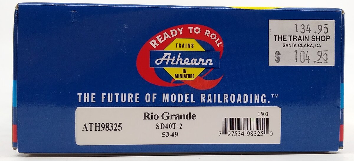 Athearn 98325 HO Denver & Rio Grande Western RTR SD40T-2 Diesel Locomotive #5349