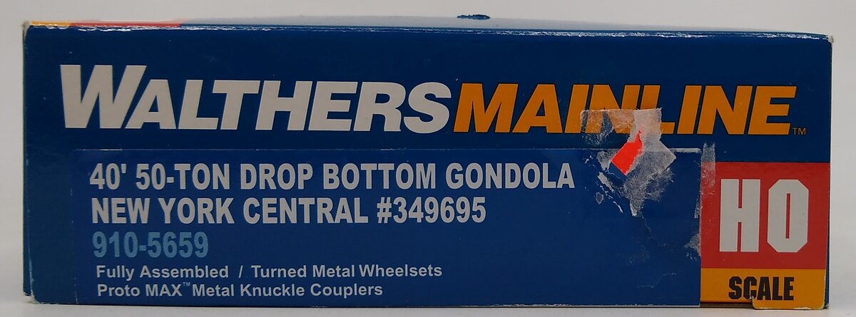 Walthers 910-5659 HO New York Central 40' Drop Bottom Gondola #349695