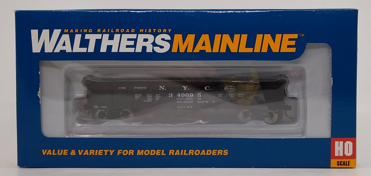 Walthers 910-5659 HO New York Central 40' Drop Bottom Gondola #349695