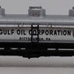 Walthers 910-1114 HO Gulf Oil 36' 3-Dome Tank Car SHPX#62