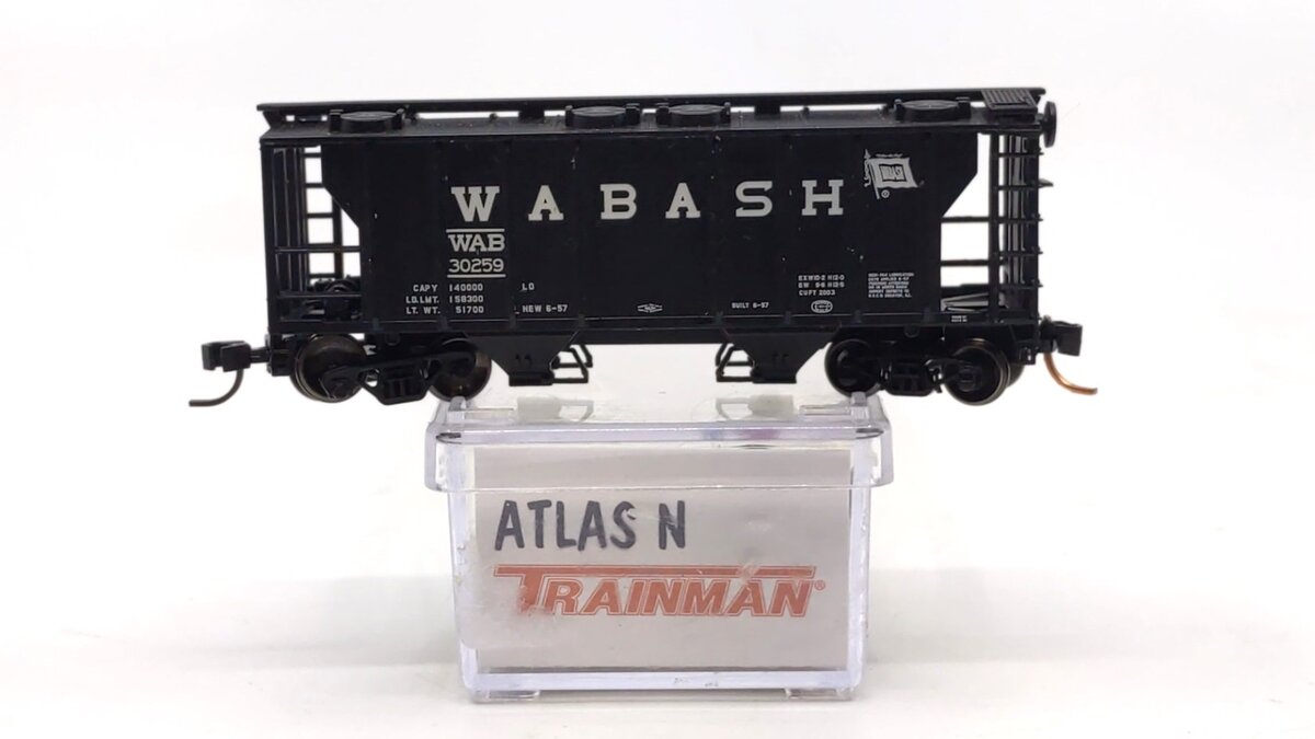 Atlas 50002890 N Wabash Trainman PS-2 Covered Hopper #30259