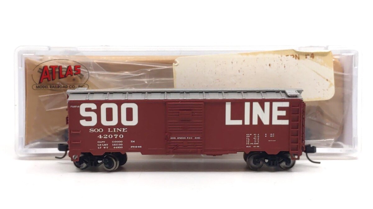 Atlas 50002494 N Soo Line 1932 ARA 40' Steel Boxcar #42070