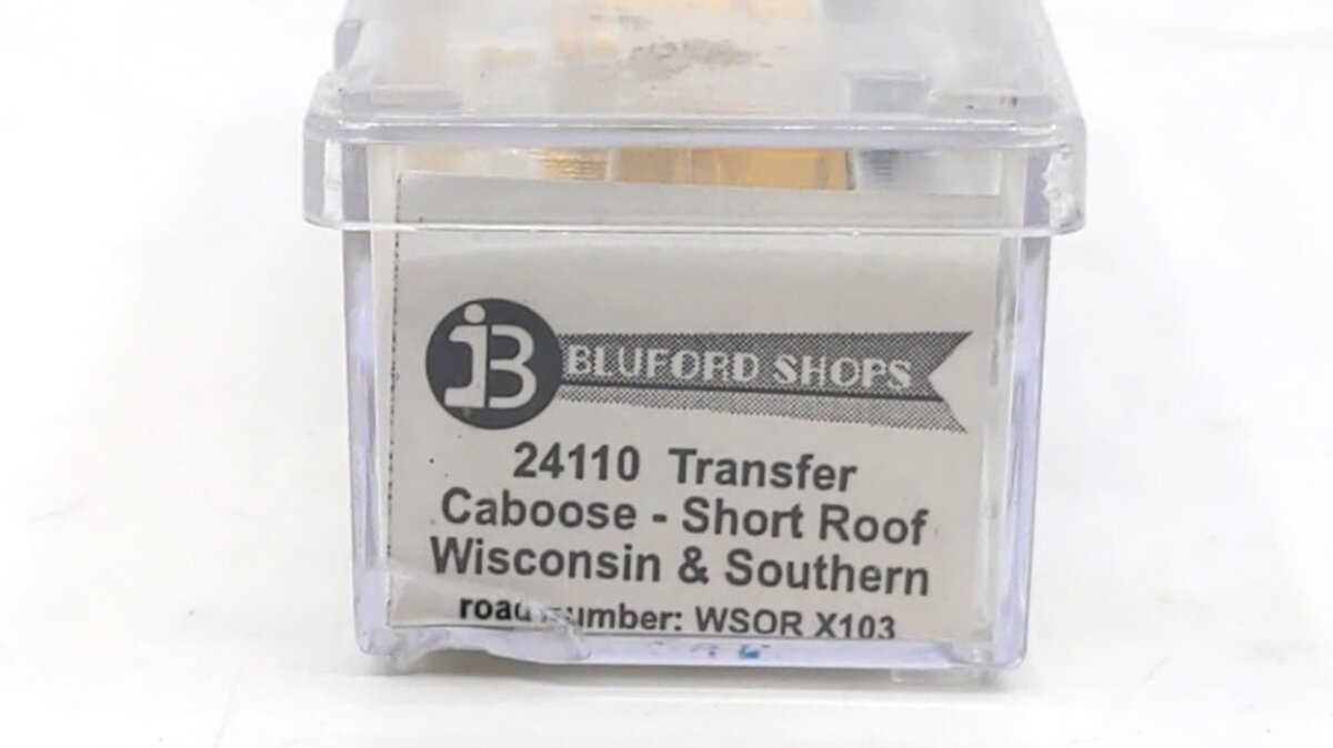 Bluford Shops 24110 N Scale Steel Transfer Caboose #X103