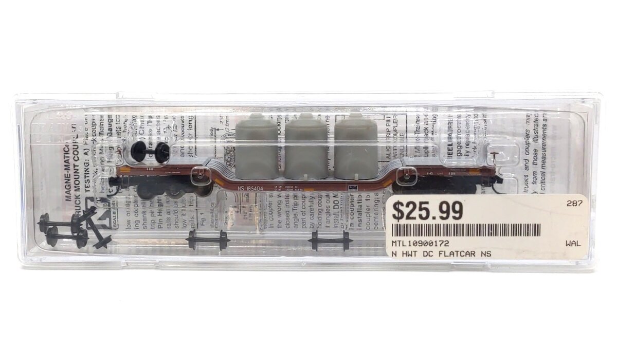 Micro-Trains 10900172 N NS Heavyweight Depressed Center Flatcar #185404