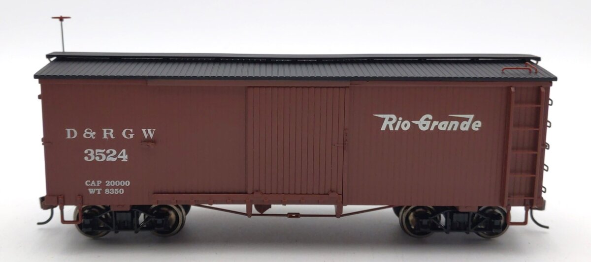 Bachmann 27018 On30 Denver & Rio Grande Western Wood Boxcar #3524
