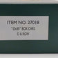 Bachmann 27018 On30 Denver & Rio Grande Western Wood Boxcar #3524