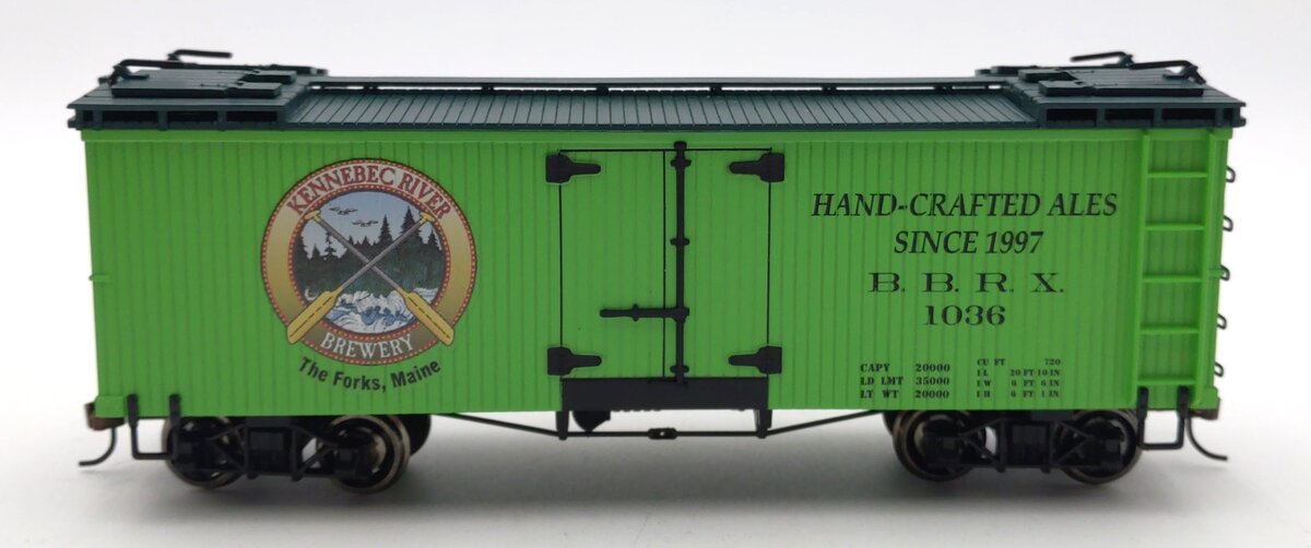 Bachmann 27468 On30 Kennebec River Brewery Billboard Reefer #1036 LN/Box