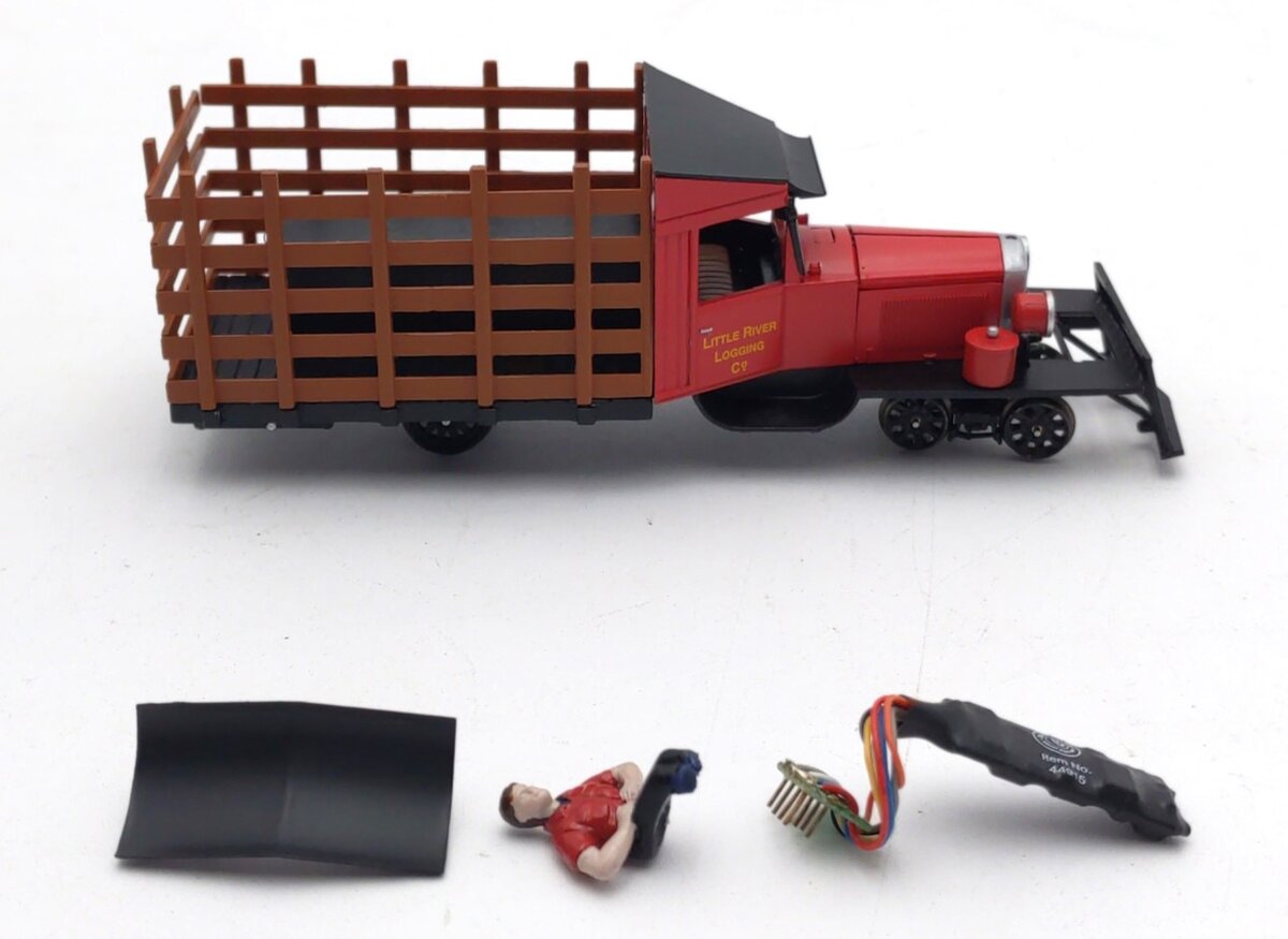 Bachmann 29163 On30 Scale Little River Logging Company Rail Truck with DCC