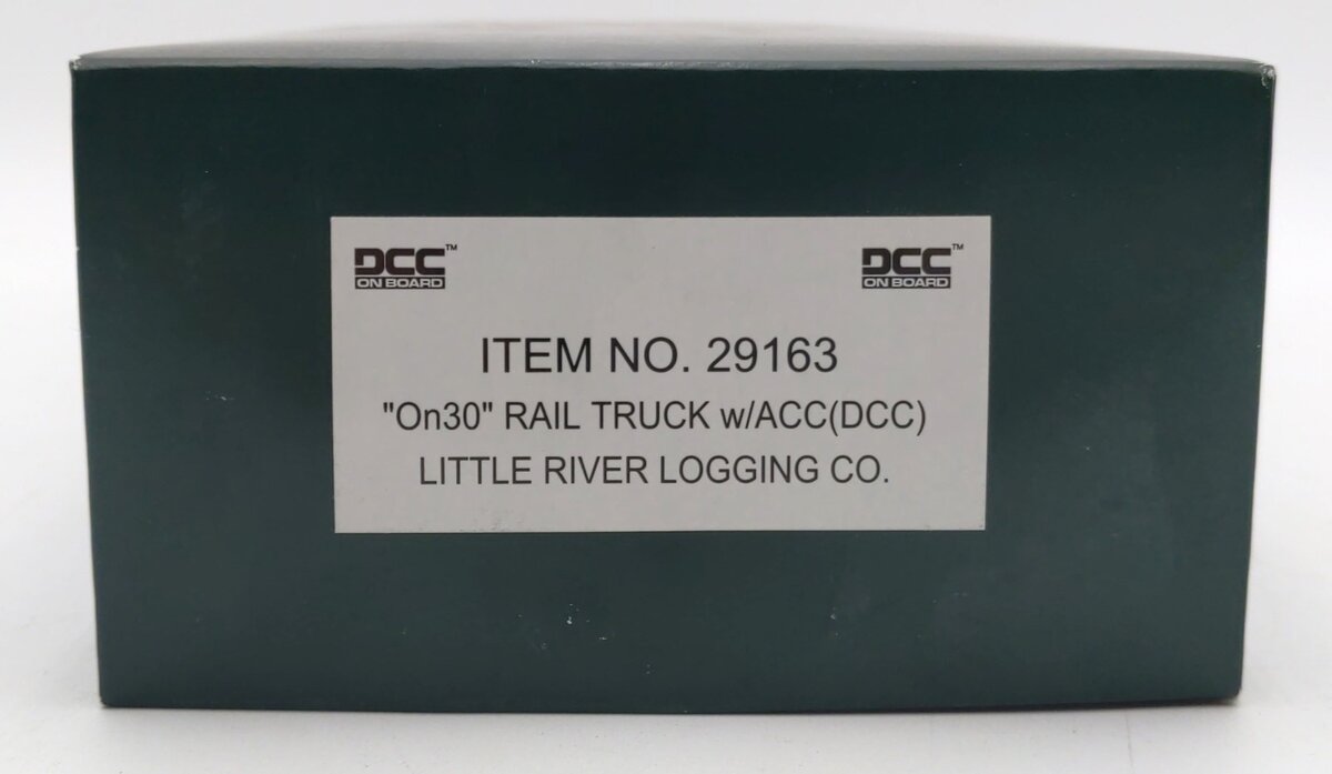 Bachmann 29163 On30 Scale Little River Logging Company Rail Truck with DCC