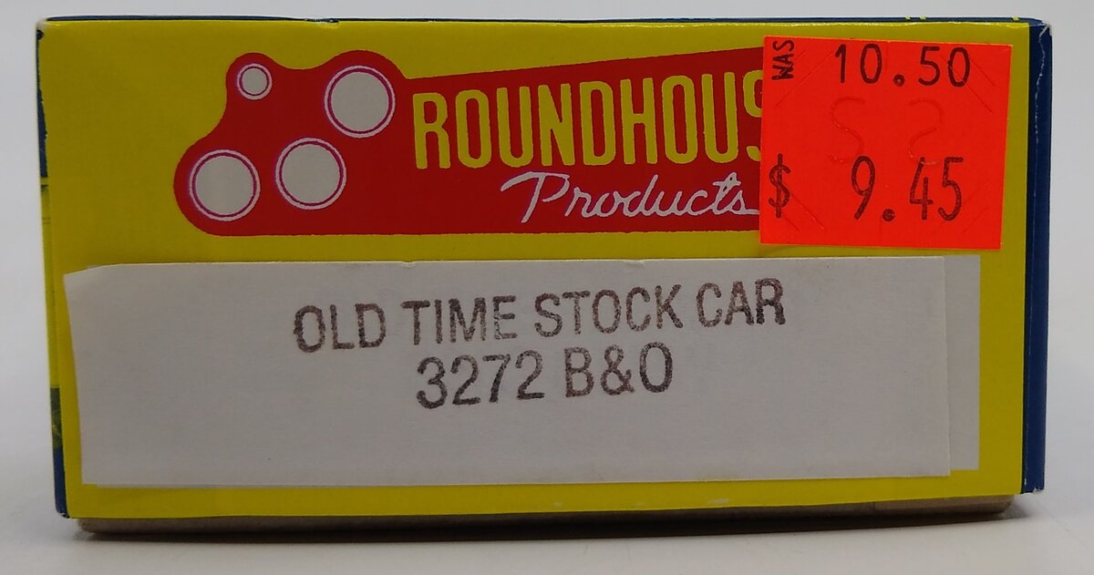 Roundhouse 3272 HO Baltimore & Ohio Old Time Stock Car Kit