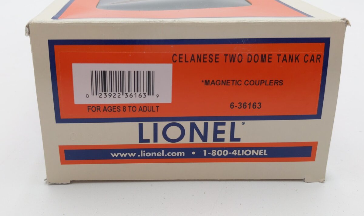 Lionel 6-36163 O Gauge Celanese 2-Dome Tank Car