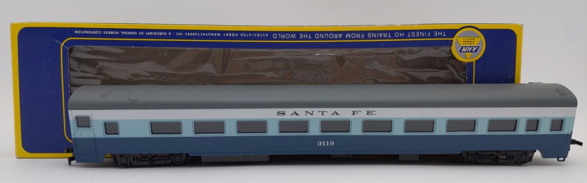 AHM 6404 HO Scale 1930 Santa Fe Passenger Coach Car #3119