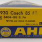 AHM 6404 HO Scale 1930 Santa Fe Passenger Coach Car #3119