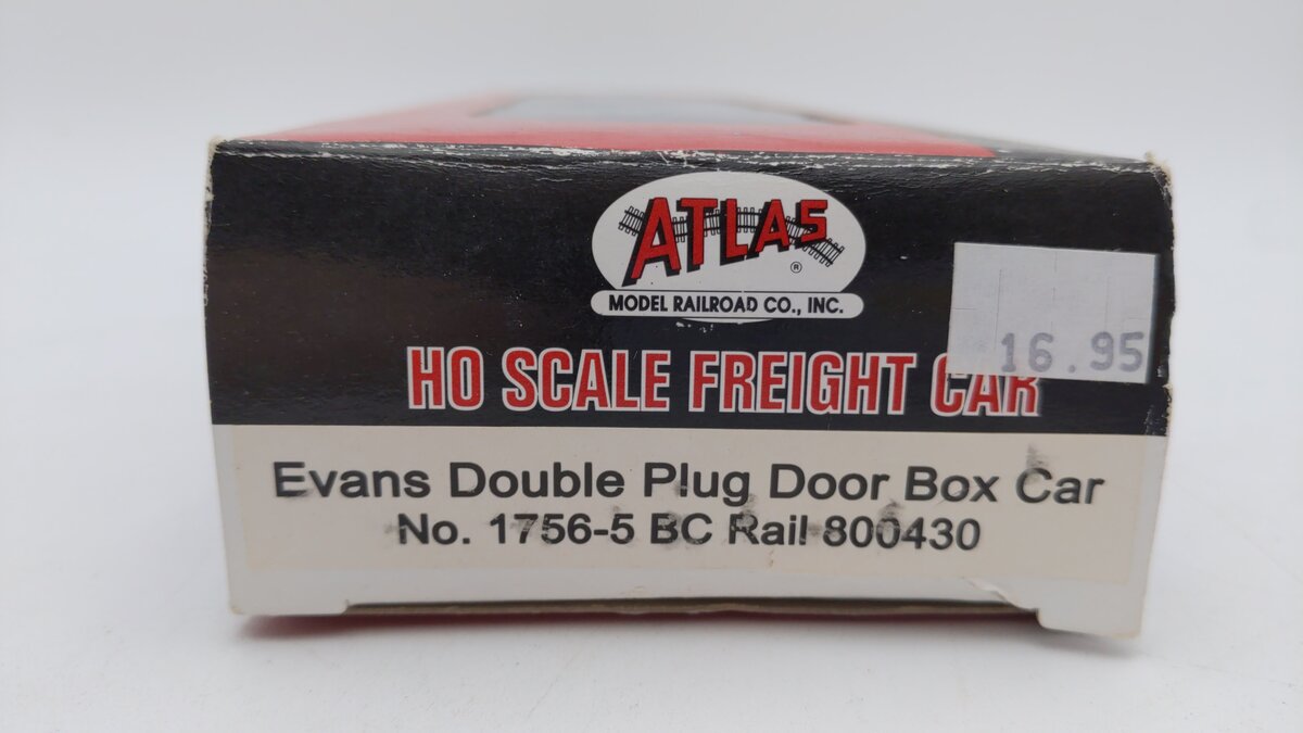 Atlas 1756-5 HO Scale BCIT Evans Double Plug Door Boxcar #800430 LN/Box