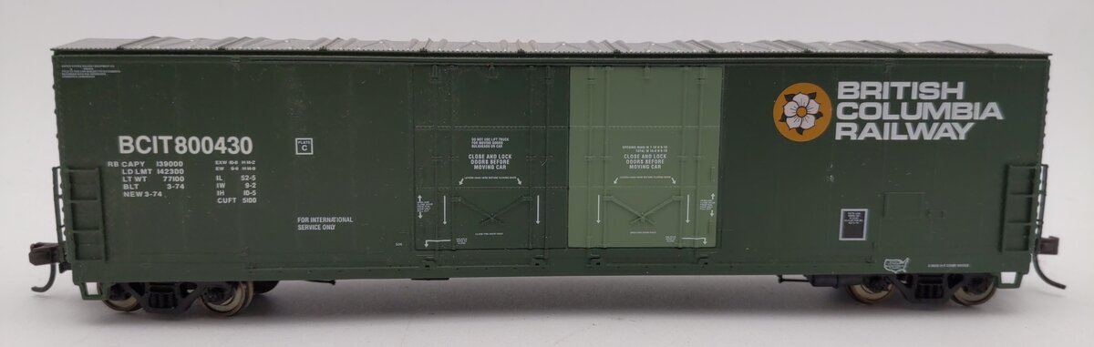 Atlas 1756-5 HO Scale BCIT Evans Double Plug Door Boxcar #800430 LN/Box