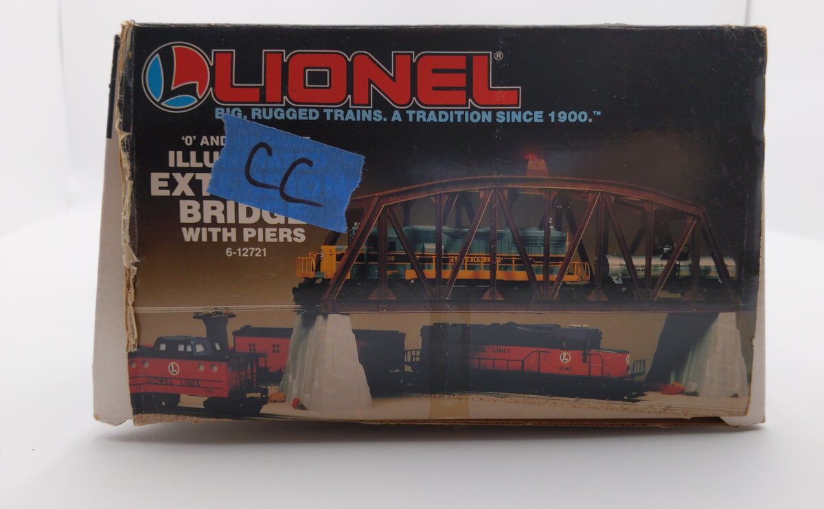 Lionel 6-12721 Illuminated Extension Bridge w/ Rock Piers LN/Box