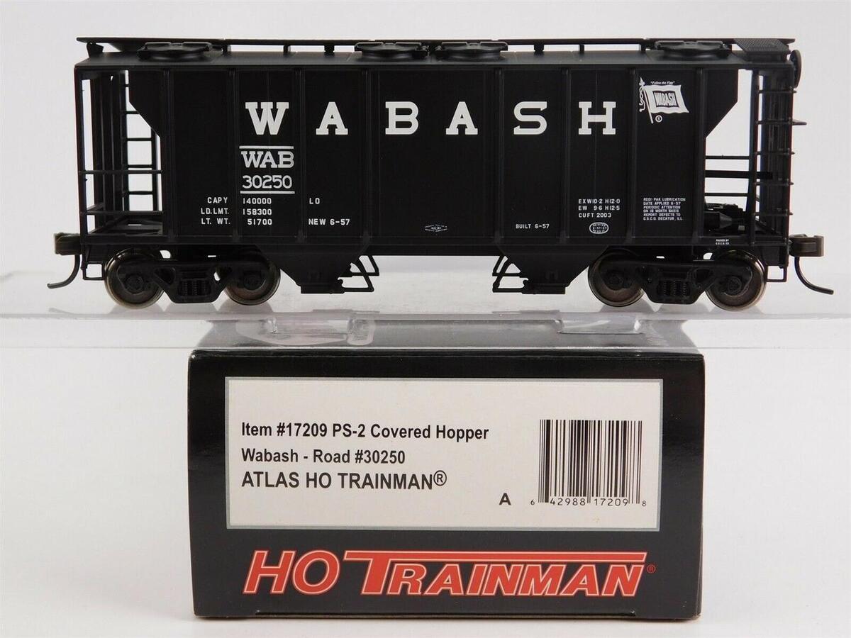 Atlas 17209A HO Wabash PS2 Covered Hopper #30250