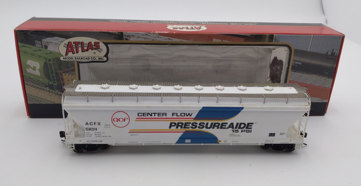 Atlas 1501-1 HO Scale ACF Demonstrator PressureAide Centerflow Hopper #51011 MT/Box