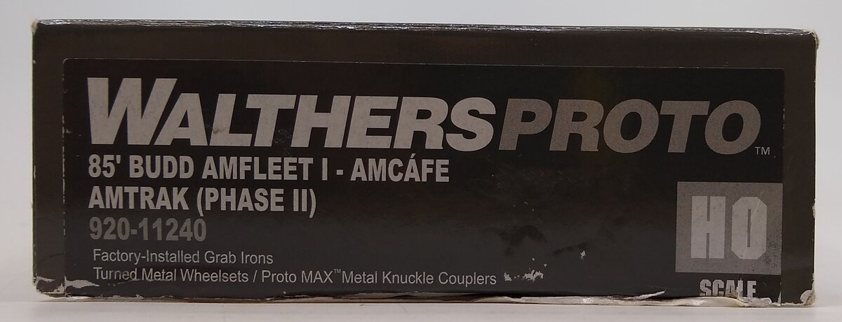 Walthers 920-11240 HO Scale Amtrak 85' Amfleet I Amcafe (Phase II) Passenger Car