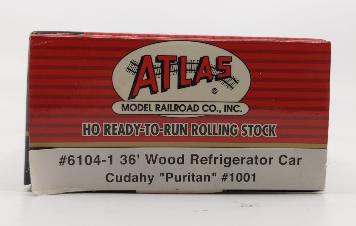 Atlas 6104-1 HO Cudahy Puritan 36' Wood Refrigerator Car #1001 LN/Box