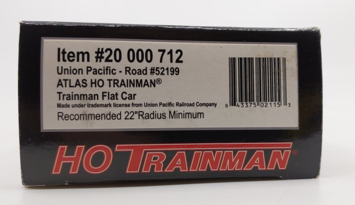 Atlas 20000712 HO Scale Union Pacific Trainman Flatcar #52199
