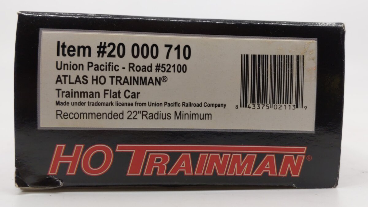Atlas 20000710 HO Scale Union Pacific Trainman Flatcar #52100