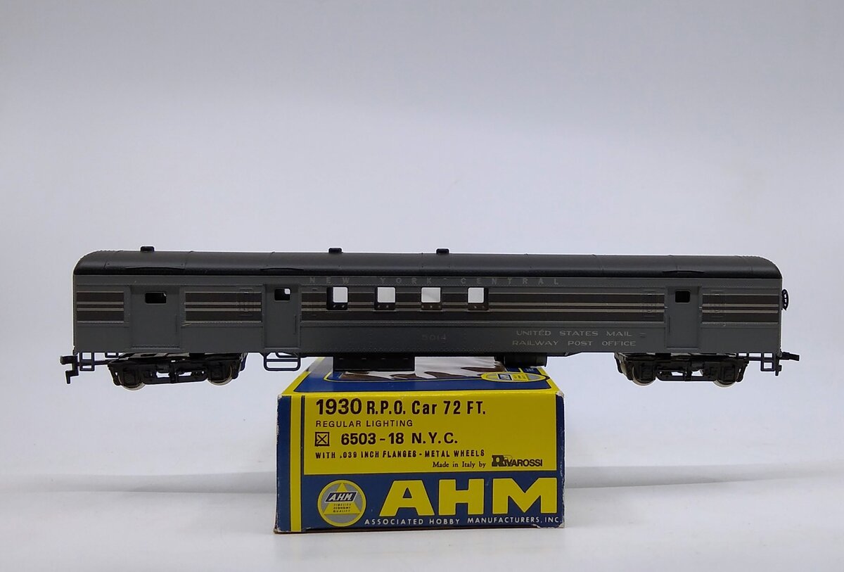 AHM 6503-18 HO New York Central 1930 RPO Car #5014 LN/Box